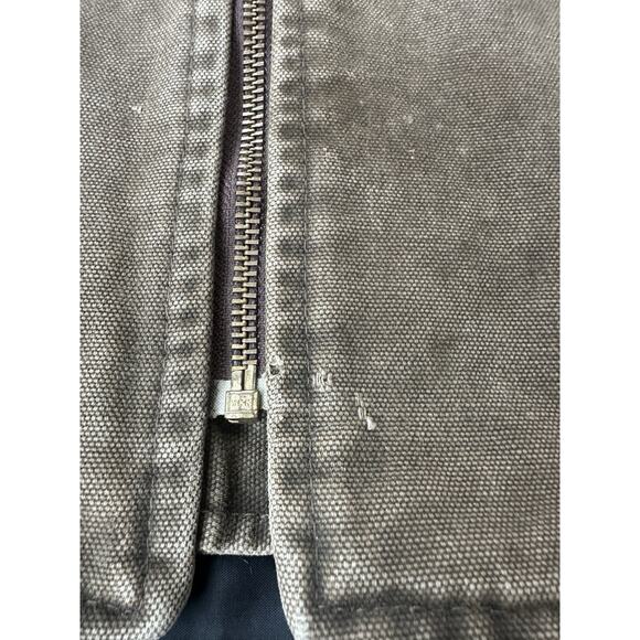 Vtg 90s Tough Duck Quilted Canvas Brown Activewear Vest Men XL Made In Canada - Picture 10 of 13